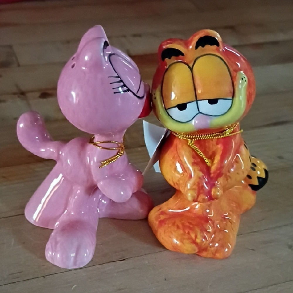 Pink and Orange Cartoon Figurines
